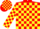 Silk - Red, yellow blocks