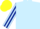 Silk - Light blue body, yellow arms, dark blue striped, yellow cap, dark blue striped