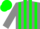 Silk - Grey, green stripes, green cap