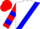Silk - White, red and blue sash, red and blue bars on sleeves, red cap
