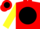 Silk - Red,black ball, yellow sleeves