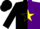 Silk - Black and purple vertical halves, yellow 'w', yellow star stripe on black sleeves, black cap