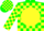 Silk - Green, green 'h' on yellow ball, yellow blocks