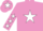 Silk - Mauve, white star, white stars on sleeves, white star on cap