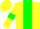 Silk - Yellow body, green stripe, yellow arms, green armlets, yellow cap, green striped