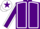 Silk - Purple body, white seams, purple arms, white seams, white cap, purple star