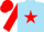 Silk - Sky blue, red star, red sleeves, red cap