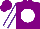 Silk - Royal purple, white ball, white sleeves, purple seams