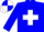 Silk - Blue body, white saint andre's cross, blue arms, white cap, blue quartered