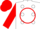 Silk - White, red 'af' in circle frame, white dots on red sleeves, red cap