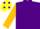 Silk - Purple, Gold sleeves, yellow cap, purple spots