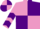 Silk - Mauve and purple (quartered), chevrons on sleeves