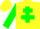 Silk - Yellow, green cross of lorraine, green slvs