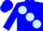 Silk - Blue, large light blue spots