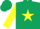Silk - Dark green, yellow star, yellow sleeves, dark green armlet, dark green cap