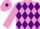 Silk - Mauve body, purple diamonds, mauve arms, mauve cap, purple diamond