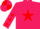 Silk - Rose body, red star, rose arms, red stars, rose cap, red quartered