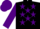 Silk - Black, purple stars and sleeves, purple cap