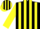 Silk - Black & yellow stripes, yellow sleeves