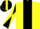 Silk - Yellow, black stripe, black and yellow diabolo on sleeves