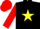 Silk - Black body, yellow star, red arms, red cap