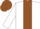 Silk - White body, brown stripe, white arms, brown cap