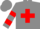 Silk - Grey, red cross, red bars on sleeves, grey cap