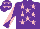 Silk - Purple, pink stars, diabolo on sleeves and stars on cap