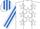Silk - White, royal blue and white stars panel, red, white and royal blue striped sleeves and cap