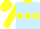 Silk - Light blue, yellow diamond hoop, yellow collar, yellow sleeves, yellow cap
