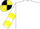 Silk - White, black and yellow chevrons on sleeves, black and yellow quartered cap