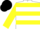 Silk - White body, yellow hooped, yellow arms, black cap