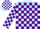 Silk - Light blue and purple check