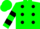 Silk - Green, black dots, black bars on slvs