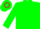 Silk - Green, brown circled l ,green hoop on slvs
