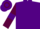 Silk - Purple, maroon sleeves, purple armlets, hooped cap