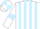Silk - White body, light blue striped, white arms, light blue armlets, white cap, light blue quartered
