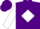 Silk - Purple, purple '$' in white diamond, white diamond emblem on sleeves, purple cap