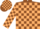 Silk - Brown, beige blocks