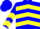 Silk - Blue, yellow emblem, yellow chevrons