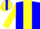 Silk - Blue, yellow stripe, yellow sleeves