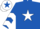 Silk - Royal blue, white star, white chevrons on sleeves, white cap, royal blue star