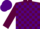 Silk - Maroon & purple check, maroon sleeves, purple cap
