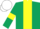 Silk - Dark green, yellow stripe, armlets, white cap
