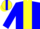Silk - Blue, yellow panel, blue slvs