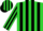 Silk - Lime green, black stripes