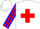 Silk - White, red 'w', blue 'g', red and blue whip, red cross stripe on sleeves