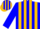 Silk - Blue, gold 'sc', gold braces, gold stripes on blue sleeves