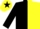 Silk - black and yellow halved horizontally, black sleeves, yellow diablo, yellow cap, black star