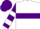 Silk - White, purple hoop, purple, white hoop sleeves, purple cap